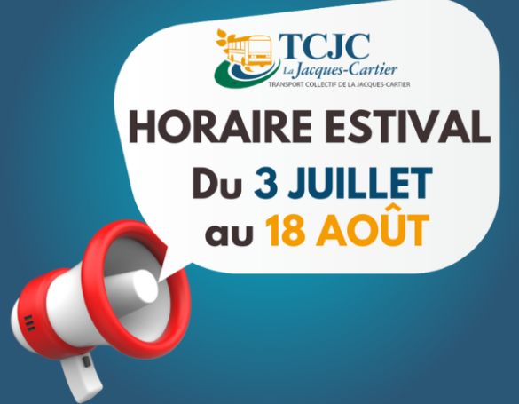 Le Transport collectif de La Jacques-Cartier passe en mode estival