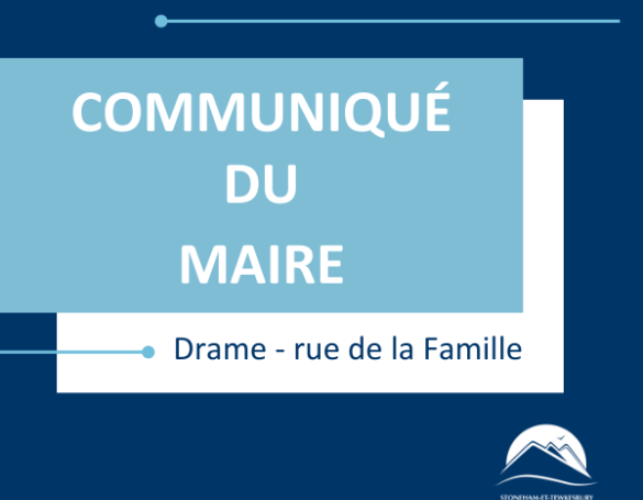 Communiqué du Maire - Drame rue de la Famille