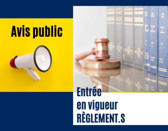 Promulgation d'un règlement administratif